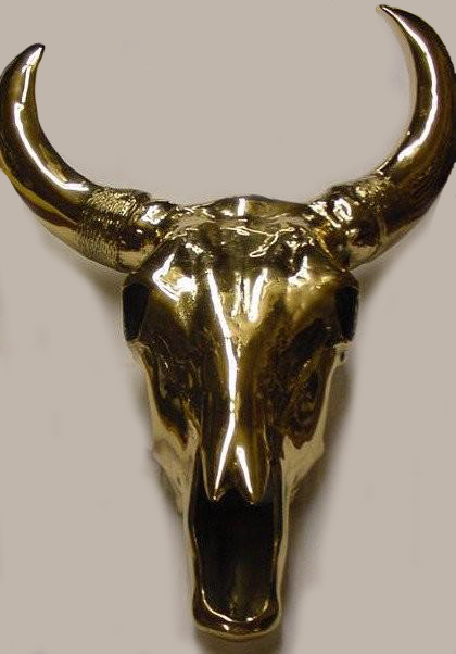 Brass Bull Skull